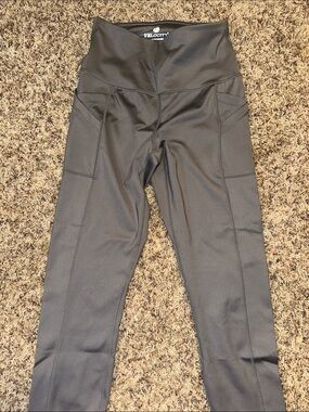 Velocity High-Waist Leggings - grey